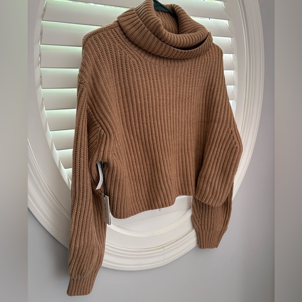 Babaton Tan Turtleneck Sweater - Picture 3 of 10